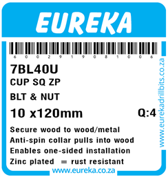7BL40 - Cup Square Bolt & Nut -7BL40_Label_T